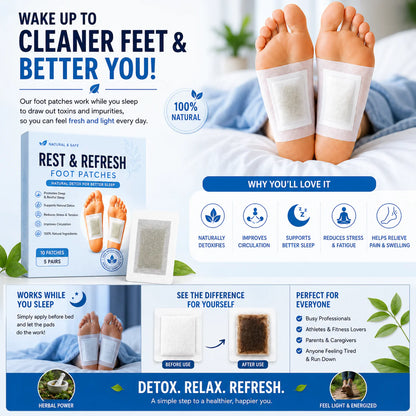 Deep Sleep & Refresh™ Foot Patches | Buy 1 Get 19 FREE