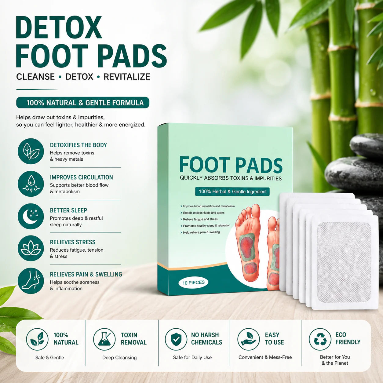 Herbal Foot Comfort Patches | Buy 1 Get 3 FREE