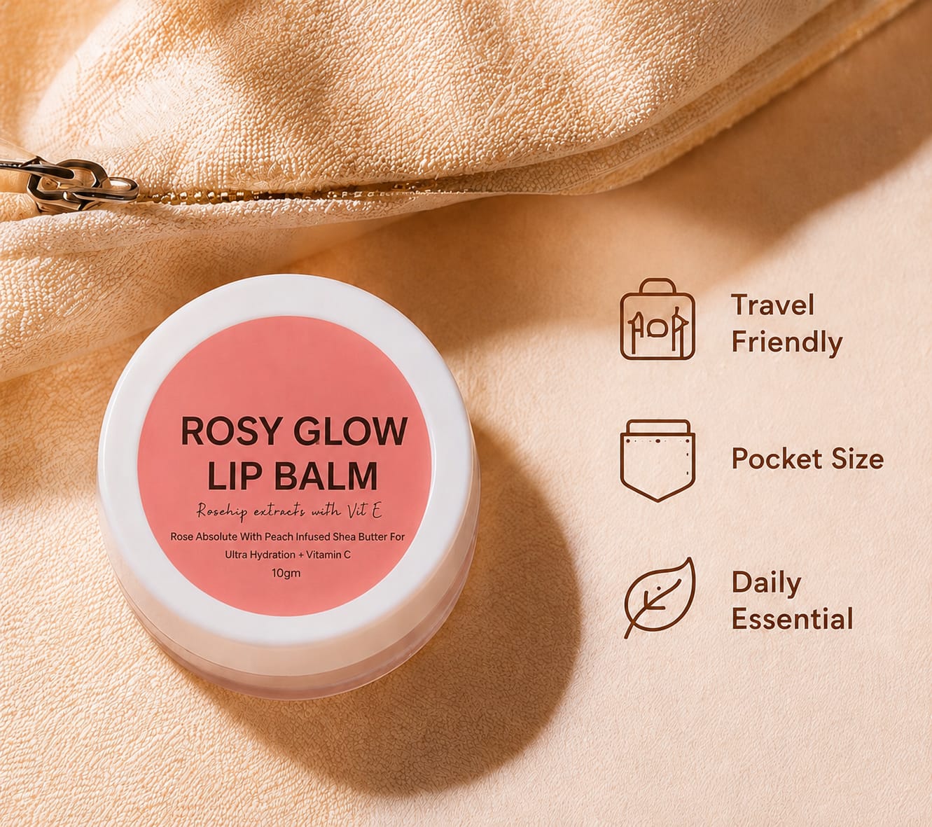 Rosy Glow Lip Balm | Dark Lips to Rosy Lips